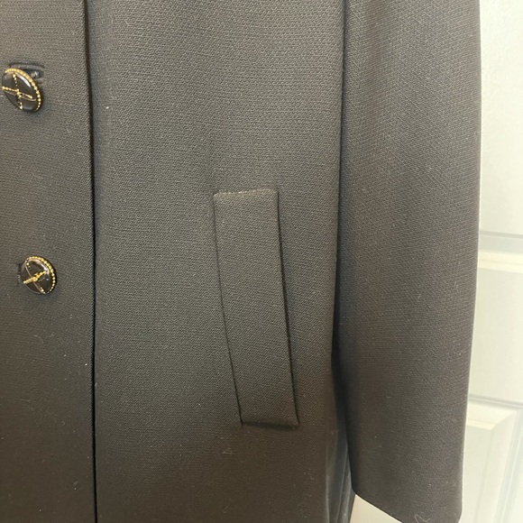 Black Vintage Deardon Coat with mink collar - Picture 4 of 9